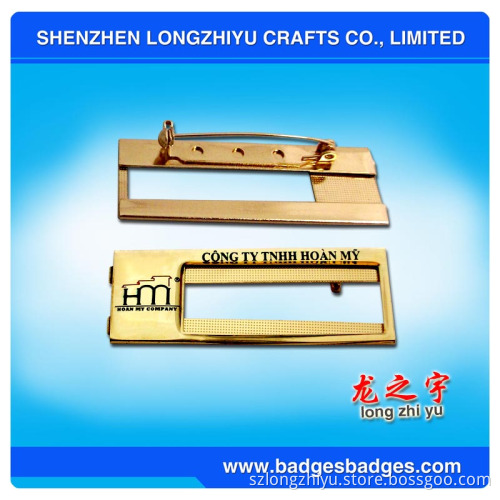 Reusable Metal Name Badge Tag Holder Clip (LZY-ghp-006)